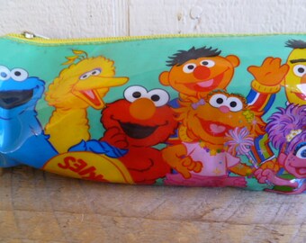 Sesam Straße Kunststoff-Reißverschluss Pencil Case Vintage