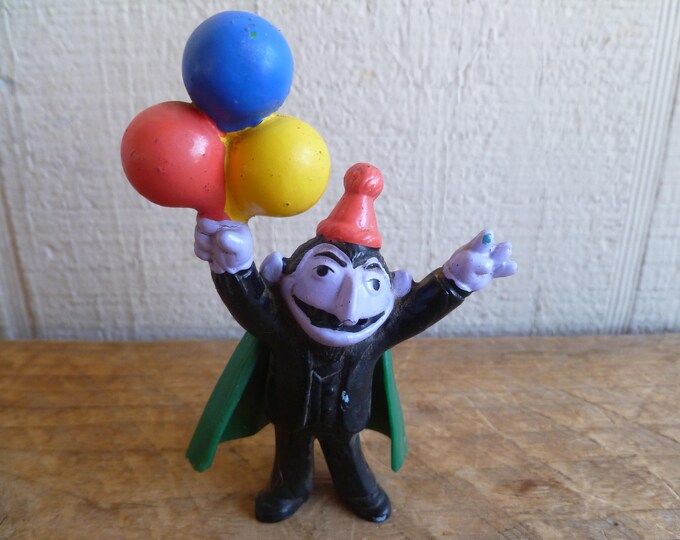 Vintage Sesame Street the Count Miniature Pvc Cake Topper - Etsy