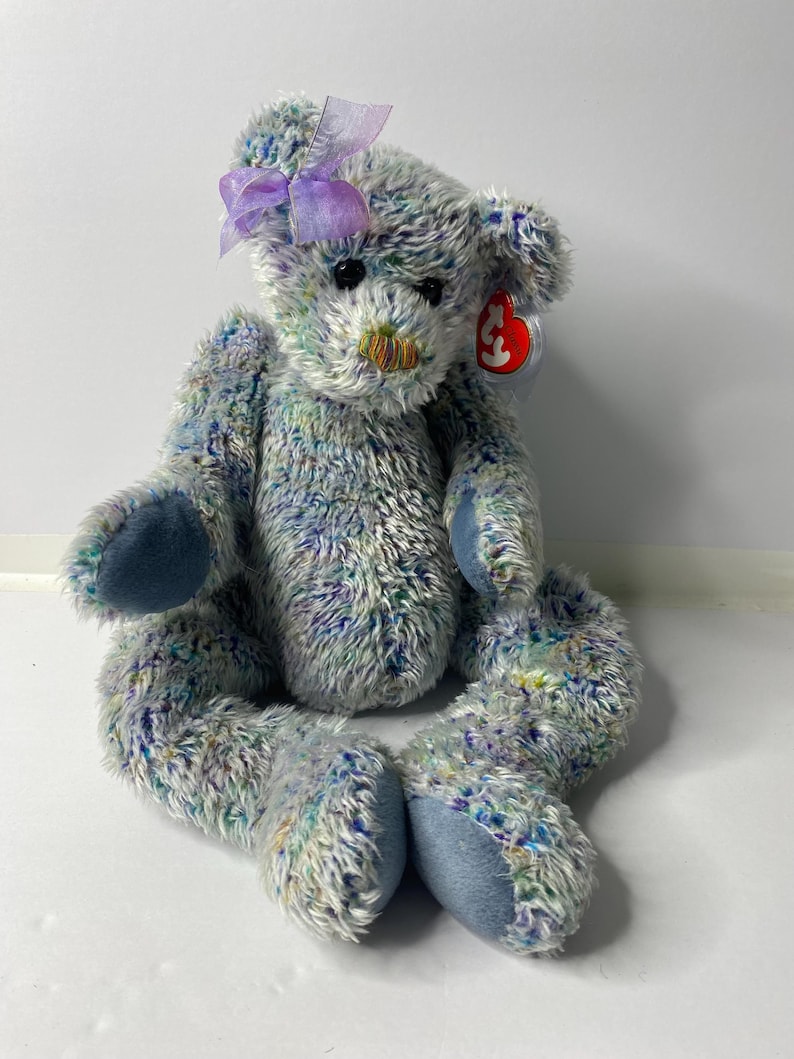Ty Razzmatazz the Bear – Blue Classic Beanie Buddies Plush Bear W/ Tags ...