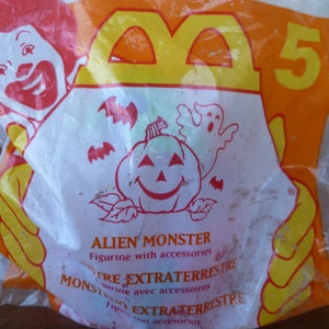 McDonalds Halloween McNugget Alien Monster NIP 1996 Happy Meal-speeltje