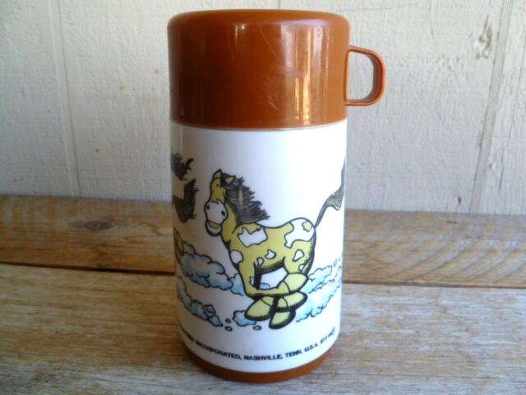 Pink Chewie Newgett Appaloosa Thermos W/ Cup Aladdin 6.5