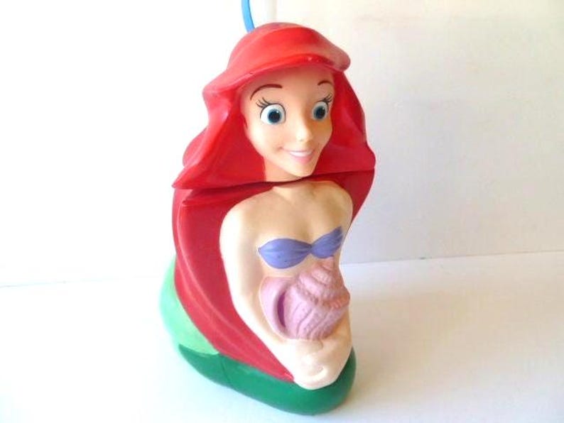 Little Mermaid Ariel Big Sipper Cup Mug Disneyland 10" Tall image 1