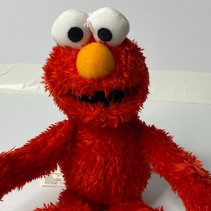 Sesame Street Plush Elmo Doll Muppets Fisher Price  11&quot; Tall 2005 Stuffed Animal Toy