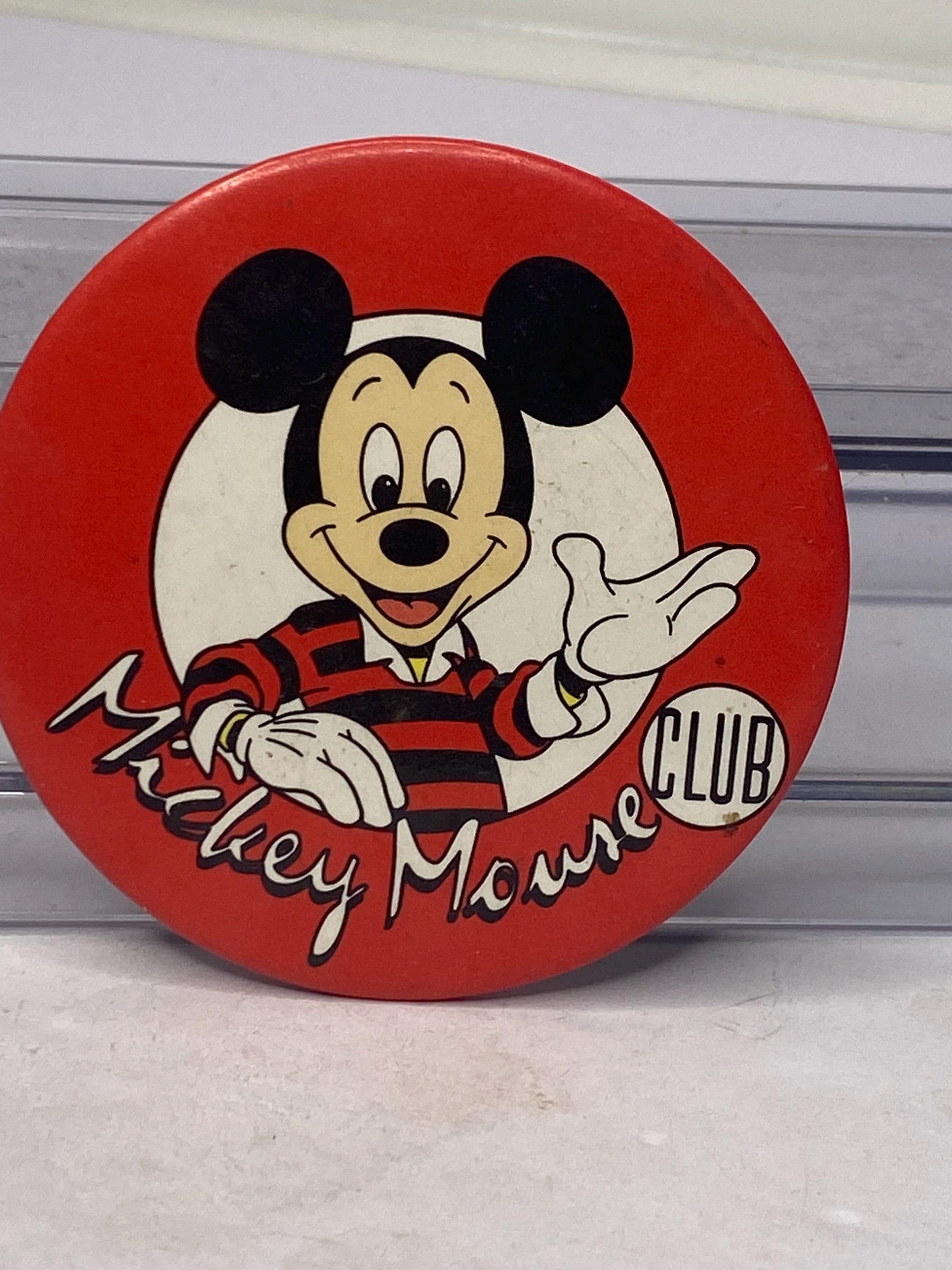 Disney Mickey Mouse Club Metal Pin Back Button 3