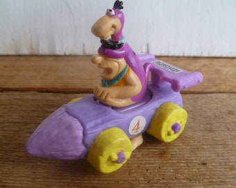 Fred Flintstone and Dino Car  Figure 1997  Wacky Racer