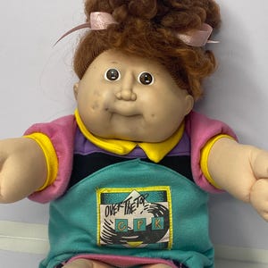 Cabbage Patch Kids Doll Brown Hair Brown Eyes 16&quot; Tall 1982 Stuffed Toy Doll *Read Description*