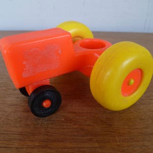 Fisher Price Little People Tractor 4&quot; Long X 2.5&quot; Tall Vintage