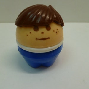 Vintage Little Tikes Chunky Man Boy Figure Cake Topper
