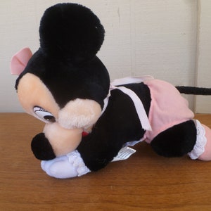 Disney  Minnie Mouse Plush 10" Long 1984