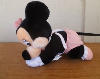Peluche de Minnie Mouse de Disney de 25 cm de largo, 1984