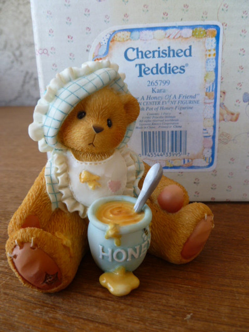 Cherished Teddies Figurine Adoption Figure Kara You/'re a Honey of a Friend New in Box