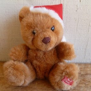 Russ Berrie Plush Bear "You're Special" Santa Bear with Hat 7" Tall Sitting Stuffed Animal Toy Made in Korea