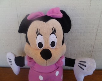 Disney Plush Minnie Mouse 11" Tall Stuffed Toy Doll