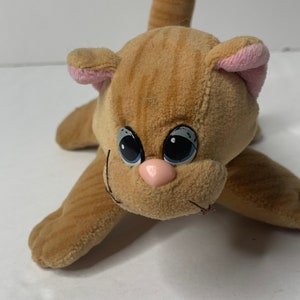 Tonka Pound Purries Newborn Plush Cat Kitten 8" Long 1985 Stuffed Animal Toy