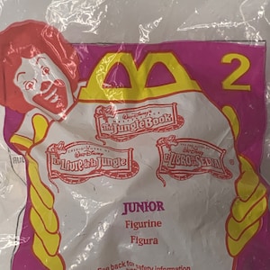Disney Jungle Book Junior the Elephant McDonalds Happy Meal Toy 1997 New in Package