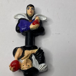 Disney Snow White Evil Queen Hag Witch Reversible Figurine Cake Topper 4&quot; Tall 1993