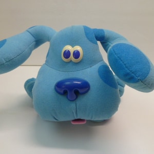 Blue's Clues Plush Dog Tyco 7.5" Tall 1997 Stuffed Animal Toy Does Not Talk
