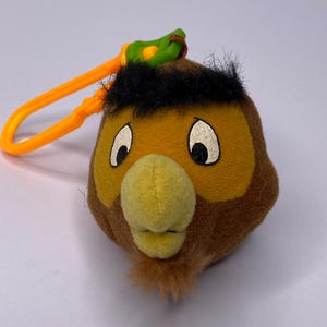 Disney Winnie The Pooh Owl Key Chain Clip On Plush 6&quot; Tall 1999 NO TAG McDonalds Happy Meal Toy