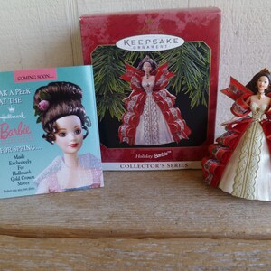 Hallmark Keepsake Ornament &quot;Holiday Barbie&quot; 3.5&quot; Tall 1997 W/ Box