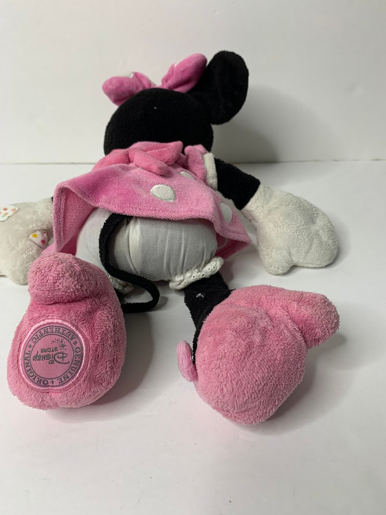 Disney Minnie Mouse Plush Doll W/ Pink Outfit 14" Tall Stuffed Toy Doll image 7