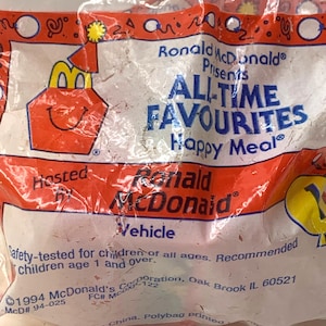 Ronald McDonalds Happy Birthday Train Toy Happy Meal Mattel 1994 New