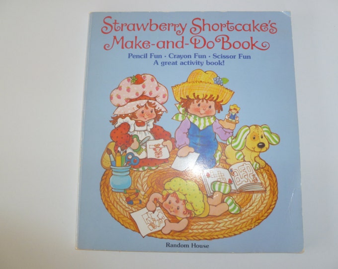 Strawberry Shortcake Make And Do Book Etsy Strawberry shortcake make and do book etsy