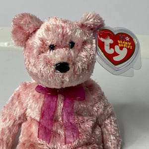 Ty Smitten the Bear – Black Nose Beanie Babies Plush Bear W/ Tags 9&quot; Tall 2002 Stuffed Animal Toy