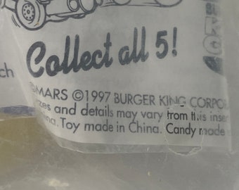 M & M's Candy Minis Scoop and Shoot Burger King Kids Club 1997 NIP