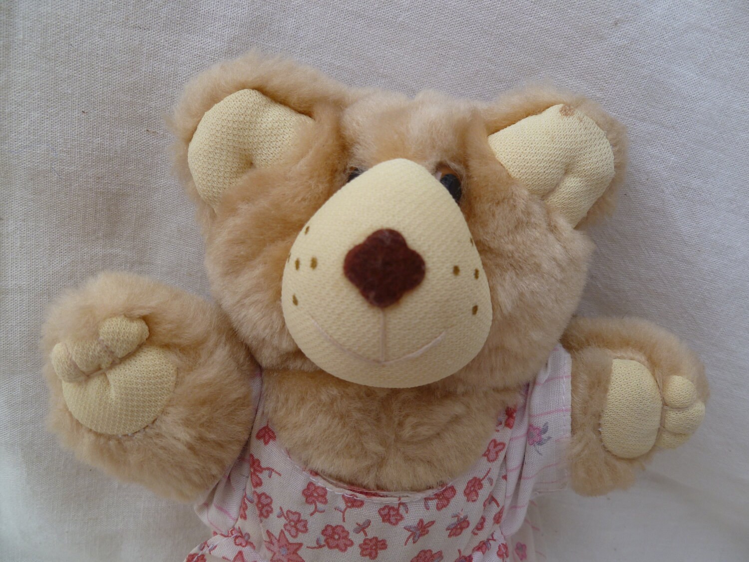 Furskins Miniature Plush Teddy Bear 7" Tall 1986 Stuffed Animal Toy