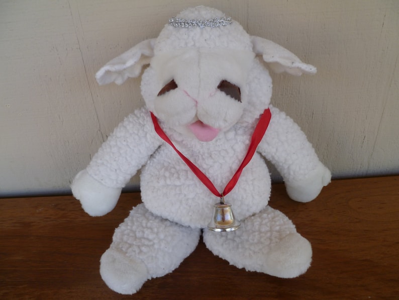 Vintage lamb Chop Plush Lamb Sheep Hand Puppet Etsy