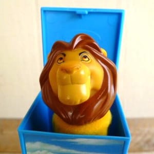 Disney Lion King Mufasa Finger Puppet 4&quot; Tall Burger King