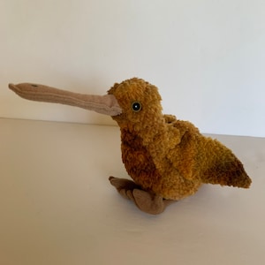 Ty Beak the Kiwi Bird Beanie Baby Plush Kiwi Bird 9&quot; Long 1998 Stuffed Animal Toy