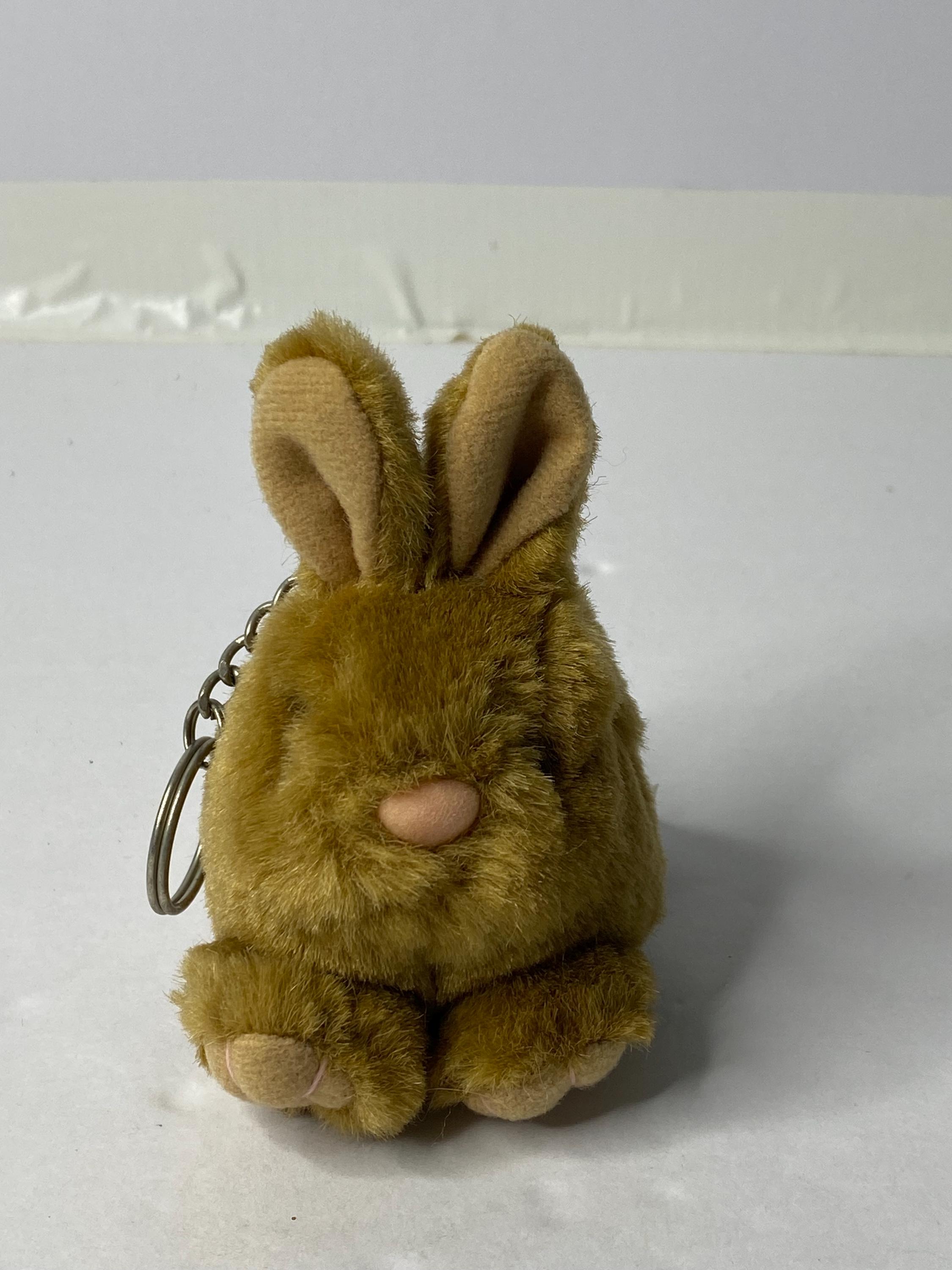 Puffkins Tibbs the Bunny Rabbit Plush Rabbit Key Chain 4