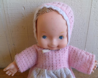 Entzückende Uneeda Cloth Baby Doll 10 "Tall 1980 Siehe Beschreibung