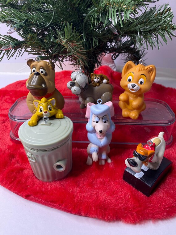 Disney Oliver and Company Christmas Ornaments Set of 6 Mcdonalds