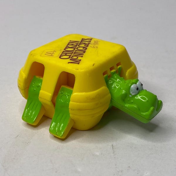 McDonalds Chicken McNuggets Turtle Transformer 2" Long 1990