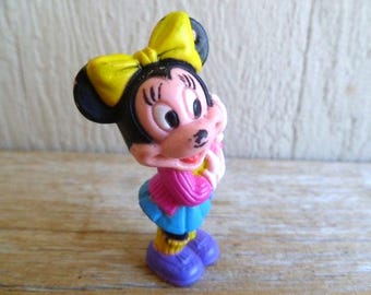 Figura de plástico de Minnie Mouse de Disney para tarta de 5,7 cm de alto