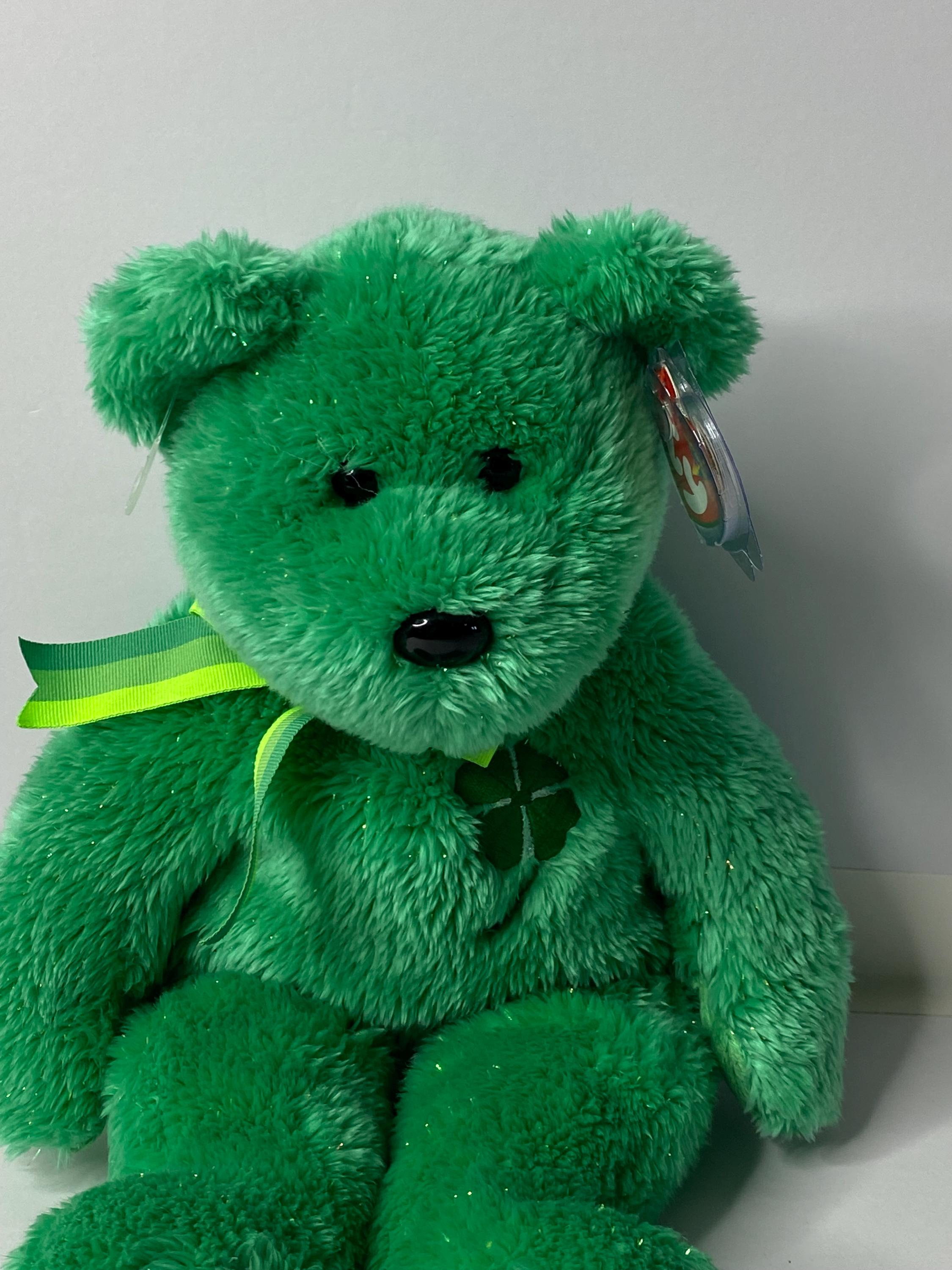 Ty ぬいぐるみベア 緑色 バディーズ Ty Dublin the Bear Beanie Buddies Plush Green St. Patrick's Teddy