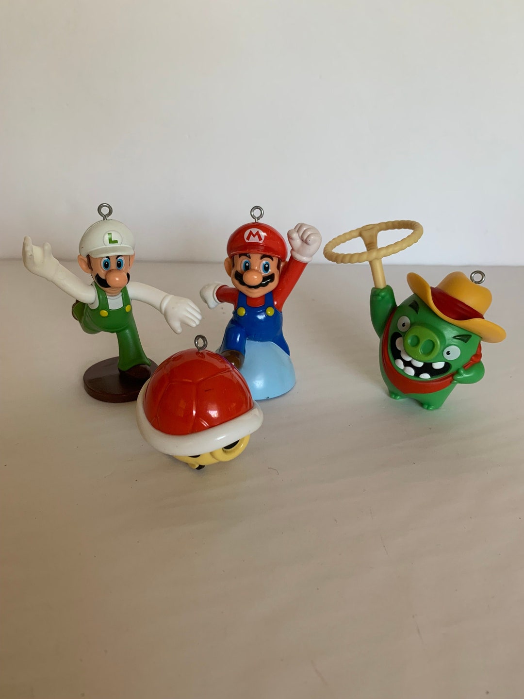 Nintendo Super Mario Bros Christmas Ornaments Cake Toppers Figurine