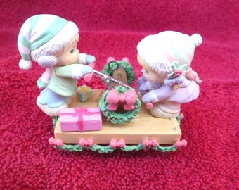 Precious Moments Christmas Ornament "Our First Christmas Together" 1993 NIB