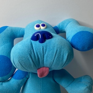Blue&#39;s Clues Talking Plush Dog Tyco 12&quot; Tall 1997 Works Stuffed Animal Toy Video