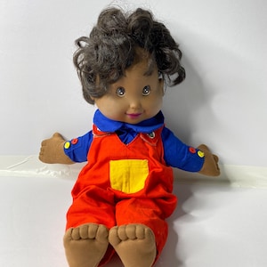 Chubby Cheeks African American Baby Doll 16&quot; Tall 1998 Stuffed Toy Doll