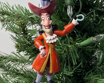 フック船長のフィギュア ピーターパン クリスマスオーナメント ケーキトッパー 高さ4.5インチ