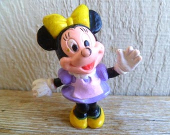 Figura de plástico de Minnie Mouse de Disney para tarta de 5,7 cm de alto