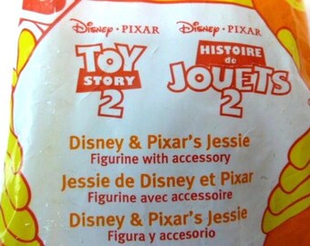 Figura de Buzz Lightyear "Jessie" de Toy Story, adorno para pastel de Disney Pixar, juguete de McDonald's Happu Meal #8, 18 cm de alto, 1999, nuevo en su empaque original.