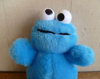 Sesame Street Plush Cookie Monster 12" Tall Playskool Stuffed Toy Doll