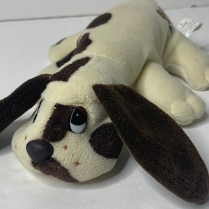 Pound Puppies Plush Newborn Puppy 9" Long 1984 Tonka Stuffed Animal Toy Made in Korea