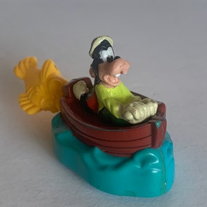 Disney Goofy en Max Boat, 4" lang naar achteren trekkend Burger King uit 1995