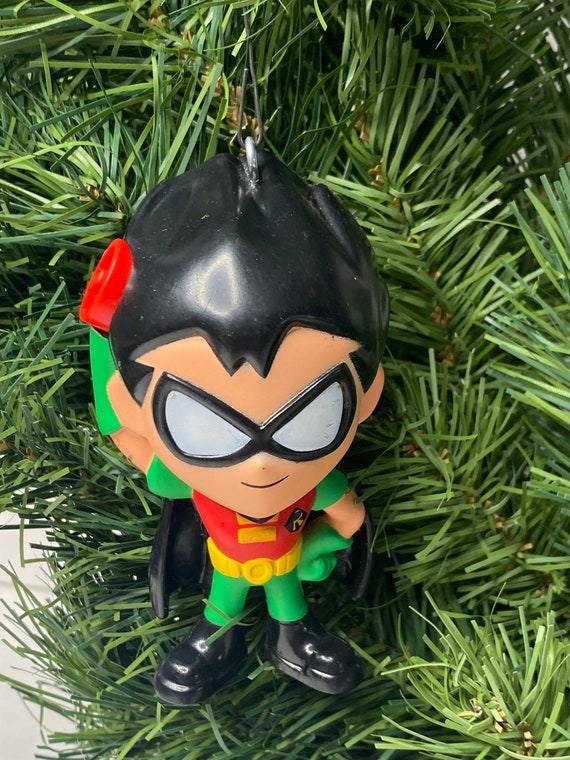 Batman Robin Christmas Ornament Figure Cake Topper Mattel