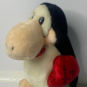 Dakin Plush Penguin Lust Penguin The Washington Post 10&quot; Tall 1984 Stuffed Animal Toy Korea